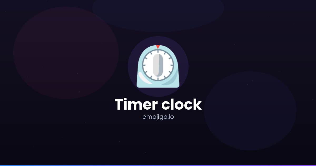 ⏲️ Timer clock Emoji Meaning - Copy & Paste
