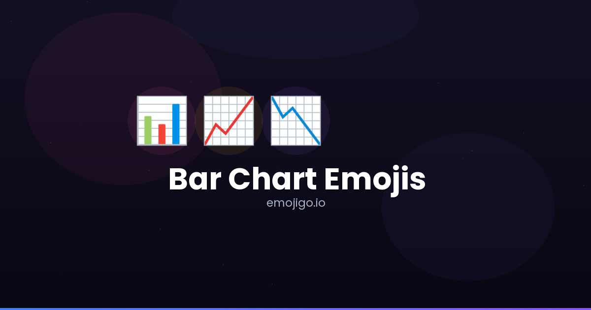 📊📈 Bar Chart Emojis - Copy & Share