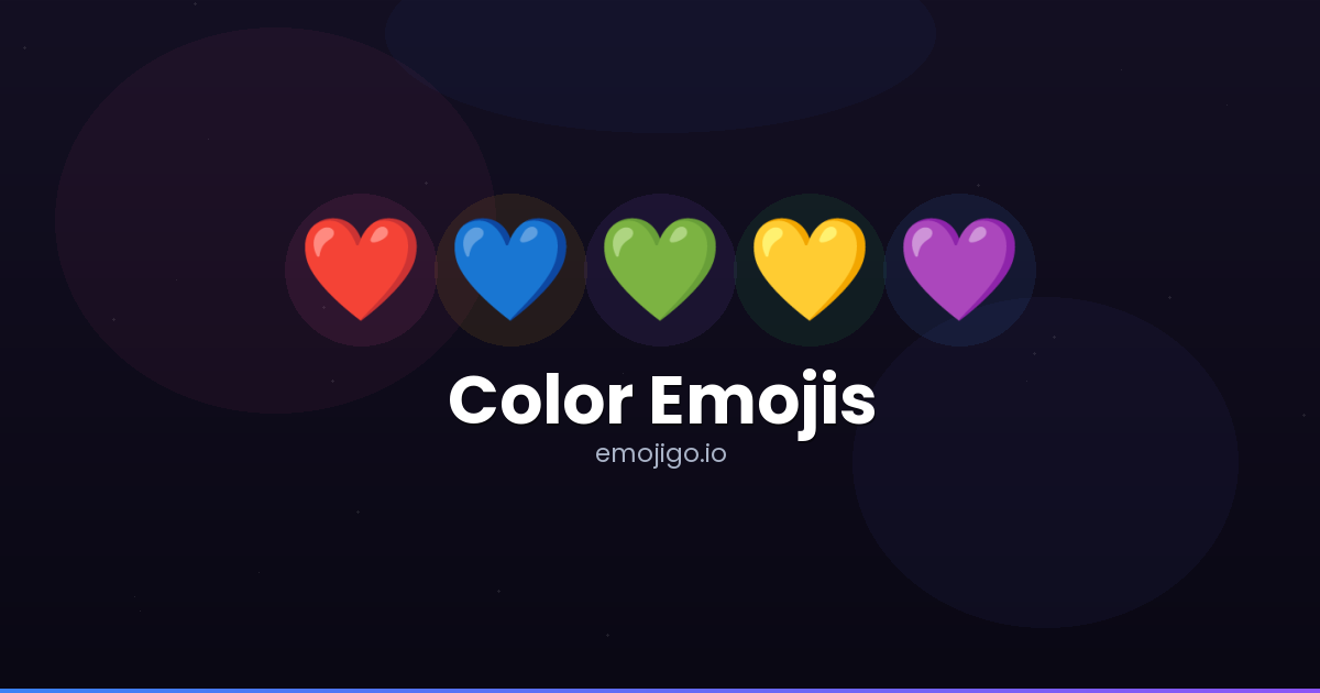 ️💙 Color Emojis - Copy & Share