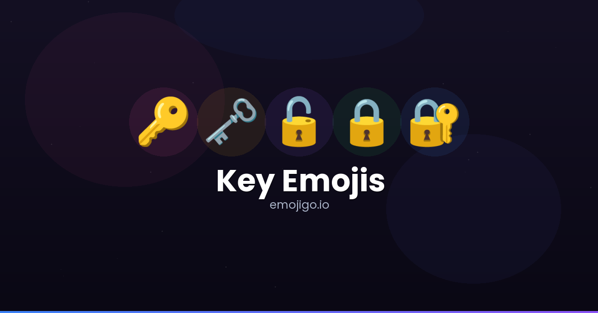 Key Risk Library Emoji πποΈ Key Emojis - Copy & Share