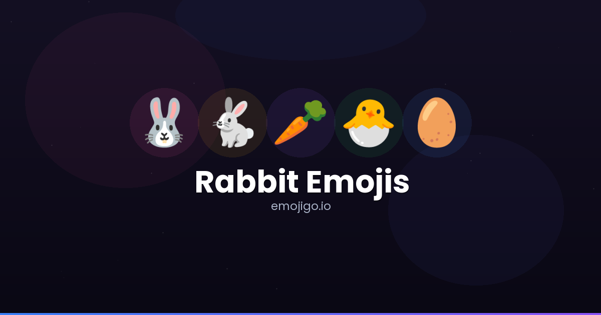 🐰🐇 Rabbit Emojis - Copy & Share