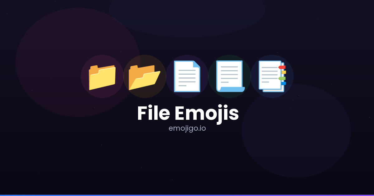 📁📂 File Emojis - Copy & Share