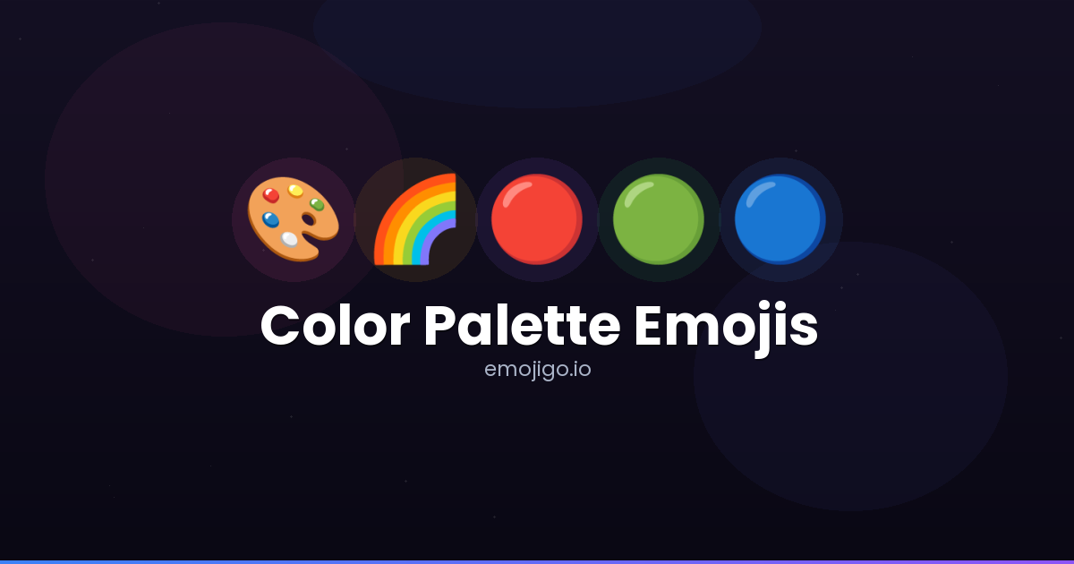 🎨🌈 Color Palette Emojis - Copy & Share