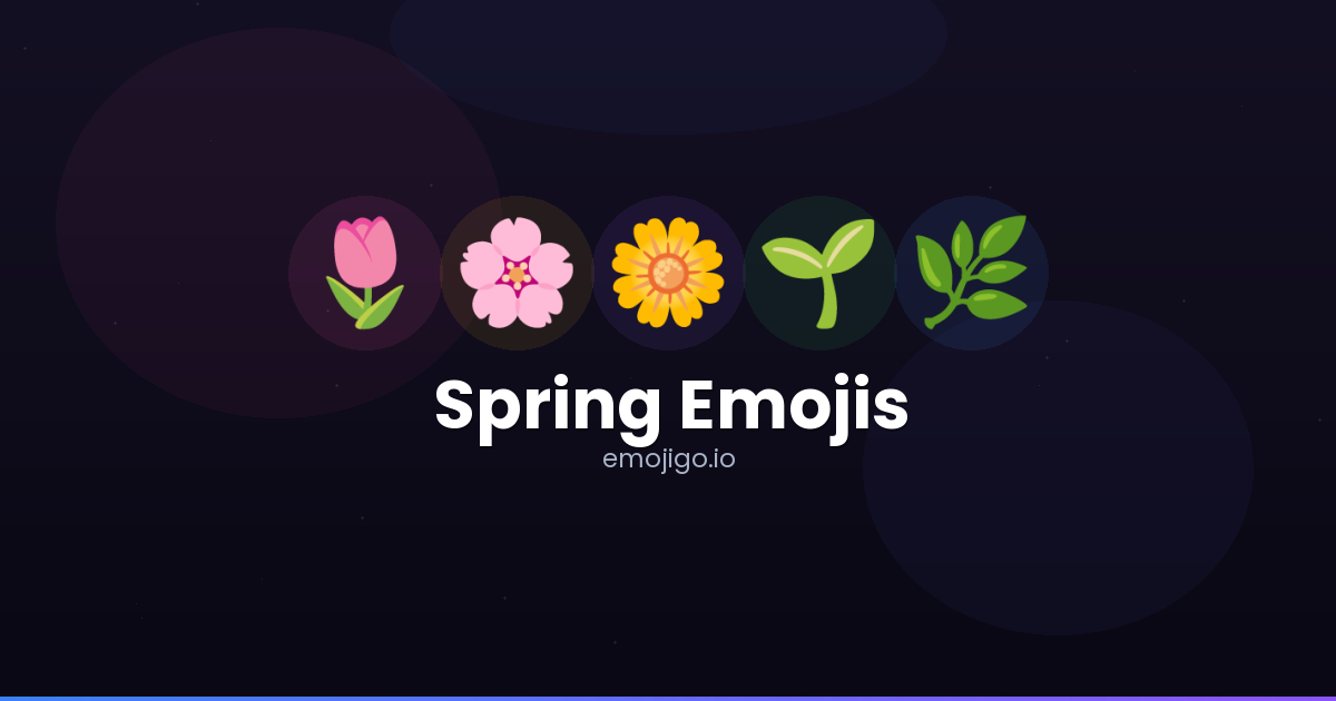 Happy Spring Day Emoji 🌷🌸 Spring Emojis - Copy & Share